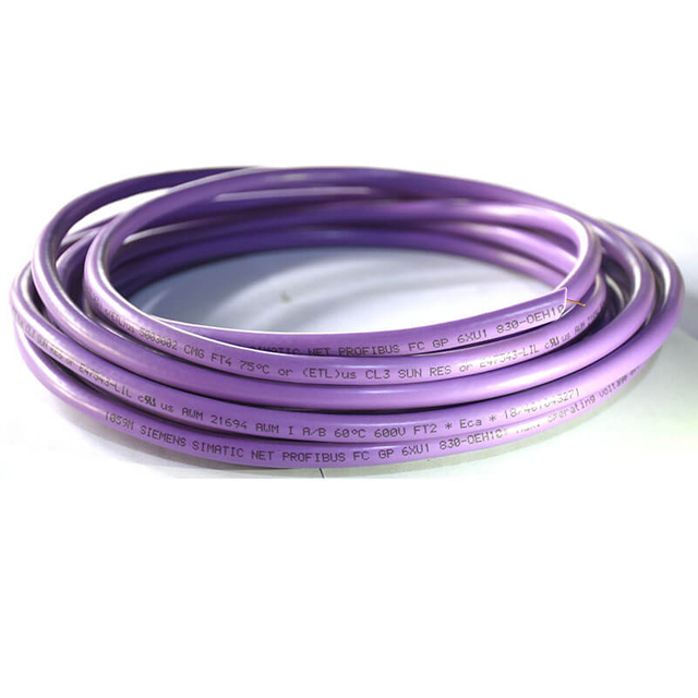 Bus cable DP communication Wire purple 2 core shielding 6xv1830-0eh10 para sa Siemens