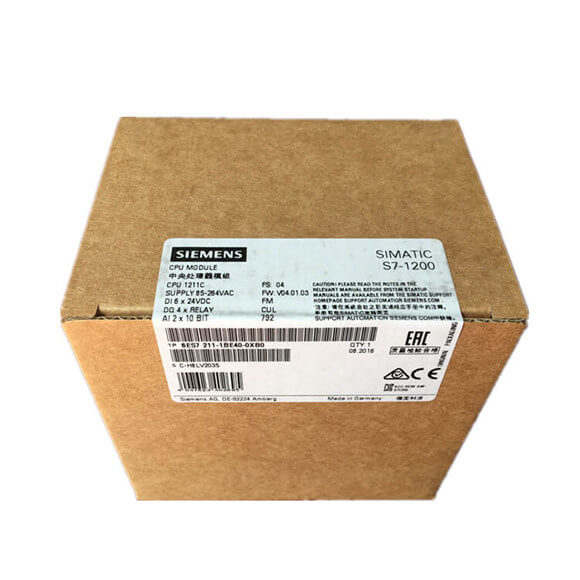 Siemens S7-1200 PLC CPU 1211C 6ES7211-1BE40-0XB0 6ES7211-1AE40-0XB0