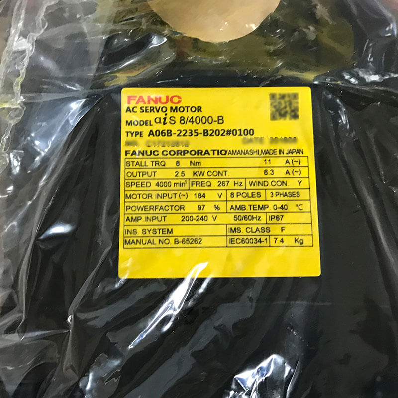 Fanuc AC szervomotor A06B-0235-B200 A06B-0235-B201 A06B-0235-B202