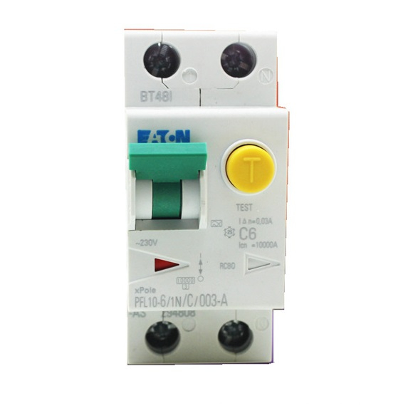Миниатюрный автоматический выключатель Eaton MCB PBSM 30–1000 мА, ТИП A, мгновенного действия