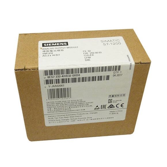 โมดูล I/O ของ Siemens PLC SM1232 6ES7232-4HB32-0XB0 6ES7232-4HD32-0XB0