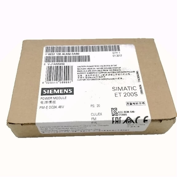 Siemens PLC SIMATIC DP, PM-E ​​modil pouvwa pou ET 200S 6ES7138-4CA50-0AB0