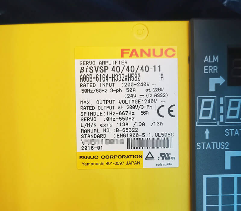 Beta iSVSP 40/40/40-11Fanuc servo amplifikat&ouml;r A06B-6164-H332#H580