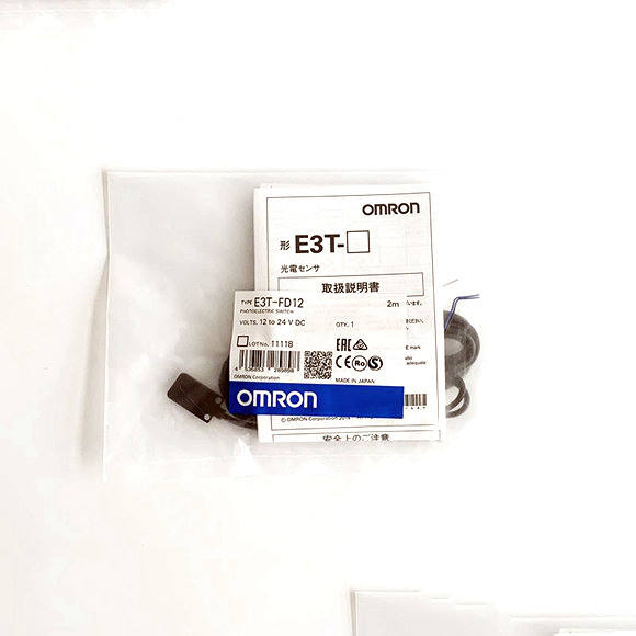 Omron Fotoelektrik Sens&ouml;r E3T-SR41 2M E3T-SR42 2M E3T-FD11 2M E3T-FD12 2M